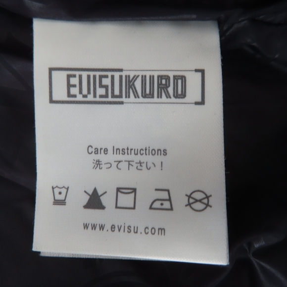 womens evisu kuro Robotic Floral Embroidered Padded Denim Jacket XS - Picture 8 of 12